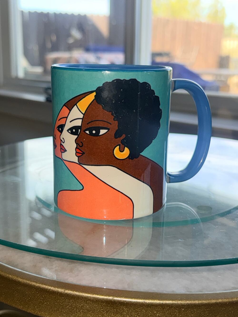 Vintage 1992 Mary Siegfried Feminist Coffee Mug – "The Future is in Our Hands"